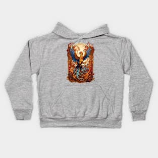 phoenix on fire Kids Hoodie